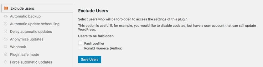 EUM Exclude Users