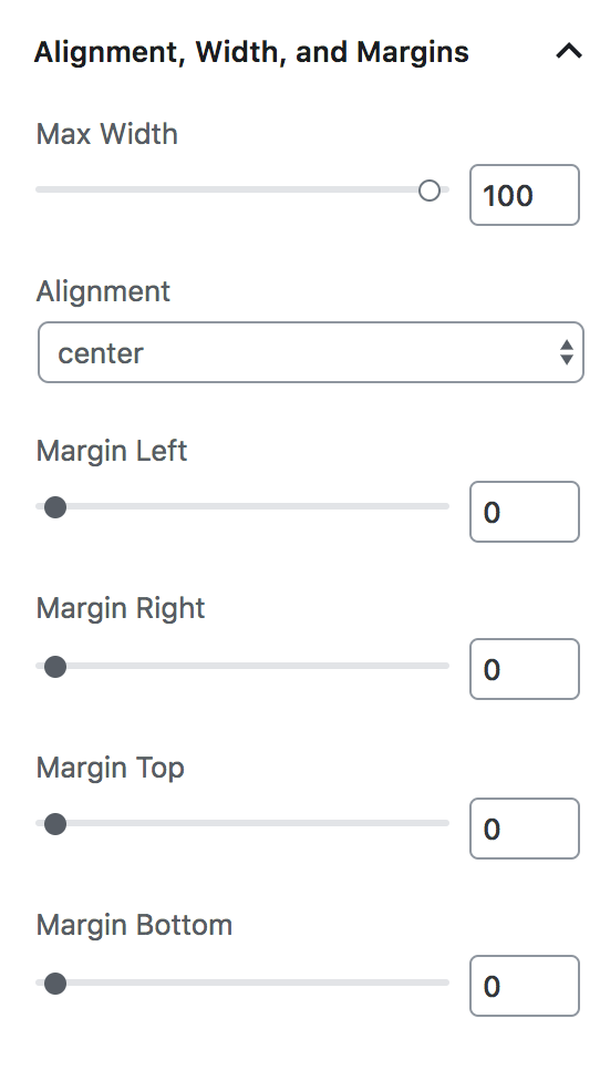 Alignment Options