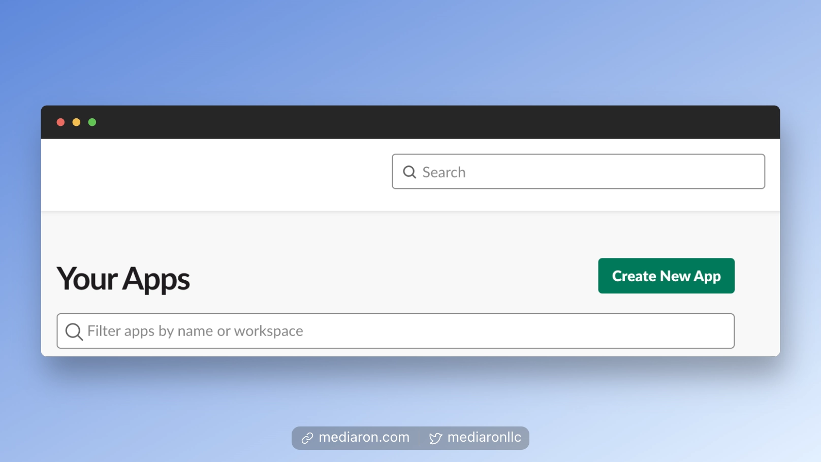 Create New App