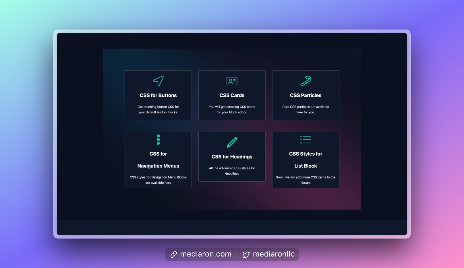 CSS Crafter Categories